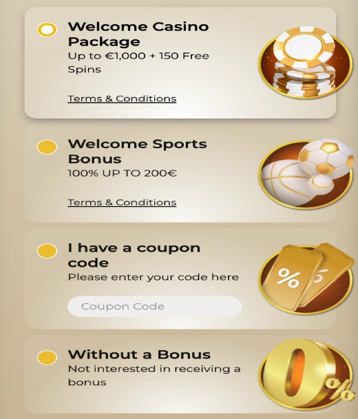 Como Criar a Sua Conta no WinMega Casino
